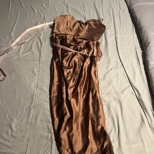 House of CB Reva Dress - Never Worn - Toffee Color - Size S